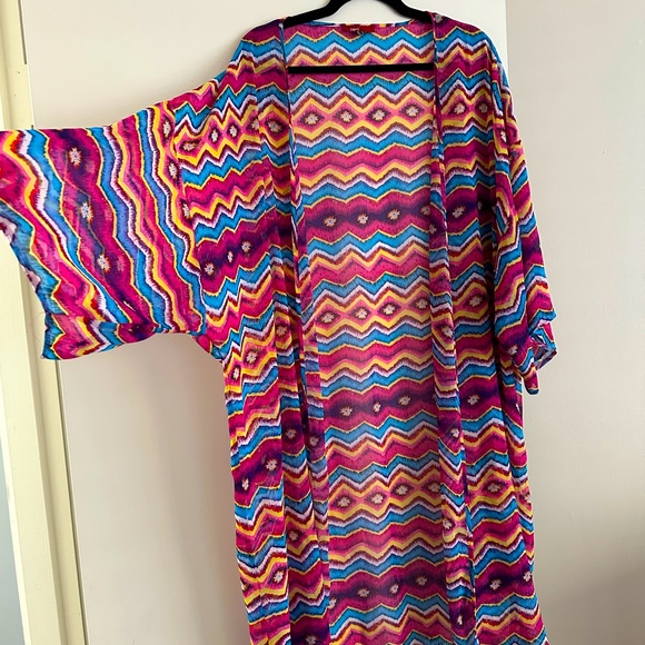 3/50$ Summer  cape / kimono (us 12 to 20) - Picture 1 of 12